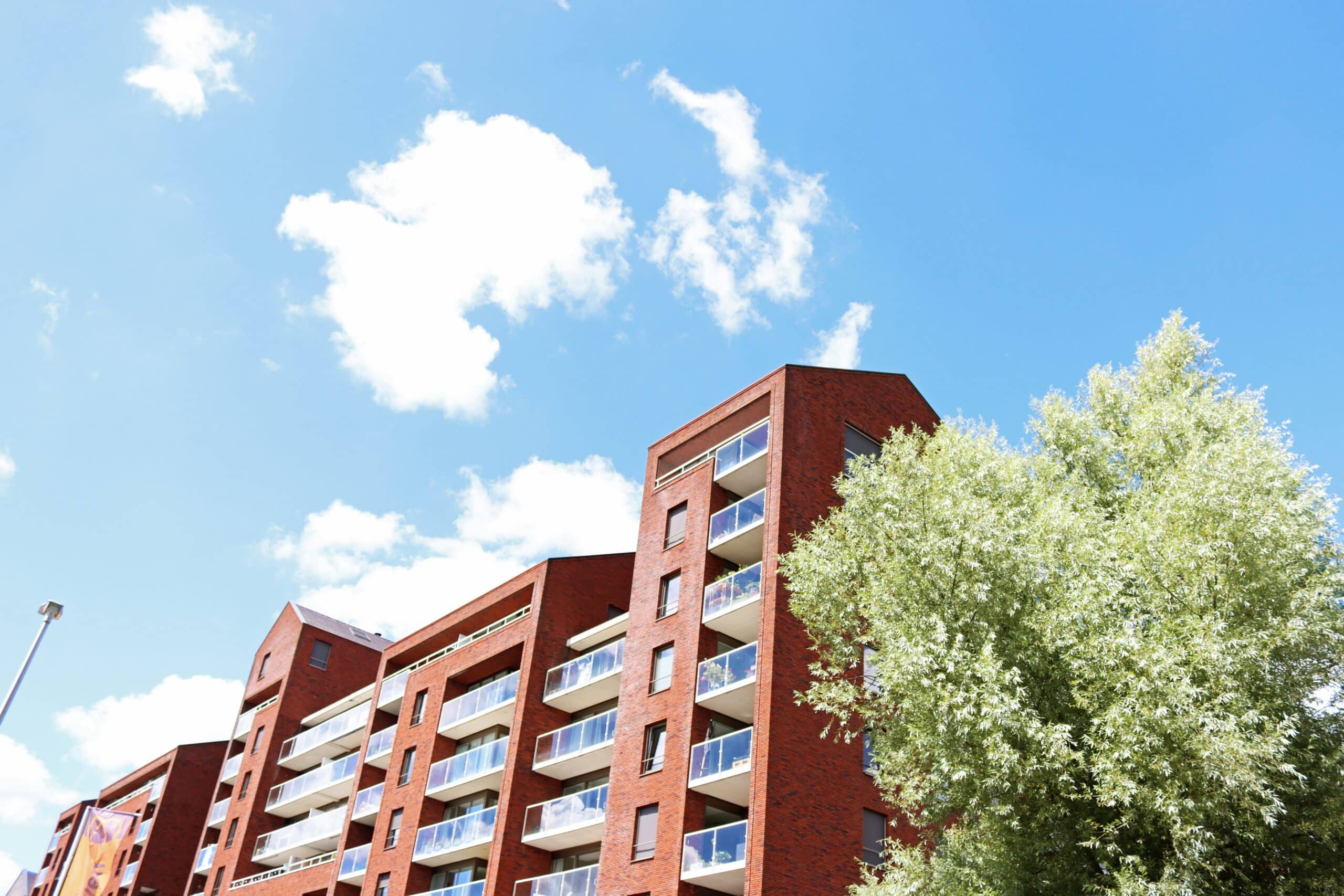 Luchtfoto appartementen in almere